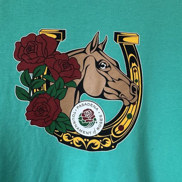 Comfort Colors Sweatshirt Tournament of Roses Logo Seagreen N&D Sport Official L - Picture 4 of 10